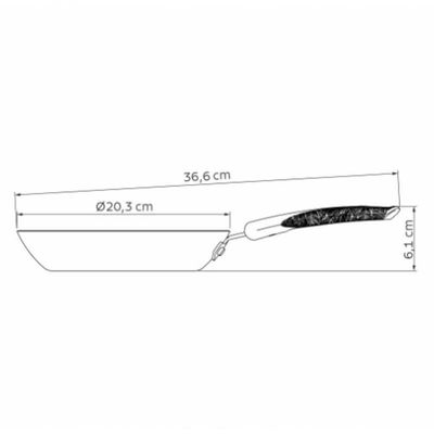 Frigideira Tramontina Lyf 20cm Em Alumínio E Revestimento Antiaderente Verde Natureza
