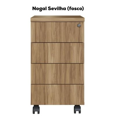 Gaveteiro 4 Gavetas Office 36 Cm 25908 Artesano Nogal Sevilha