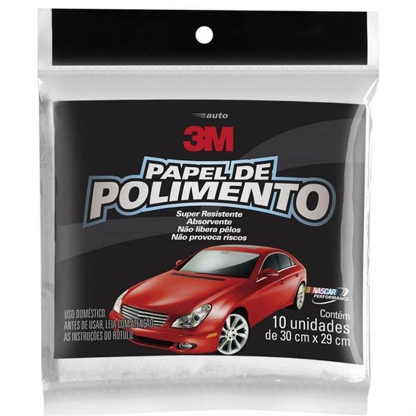 Papel De Polimento Com 10 Folhas - Hb004128193 - 3m Papel De Polimento C-10fls Cuno Latina