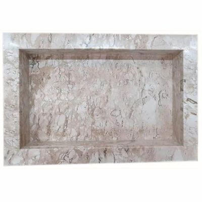 Nicho De Mármore Travertino Com Fundo 60x40cm - N06040mtcf - La