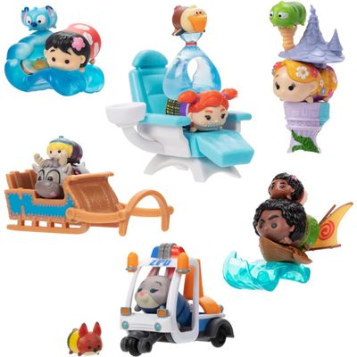 BONECOS COLECIONÁVEIS TSUM TSUM MINI CENARIO SERIE 1 DISNEY