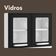 Armário De Aço 80cm 6 Portas Preto Branco Evidence Bertolini Branco/preto