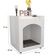Mesa De Cabeceira Casinha De Cachorro-gato Pet Branco