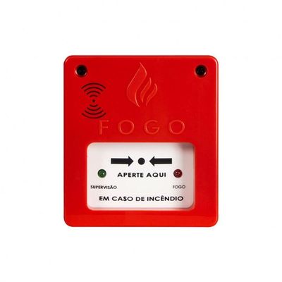 Acionador Manual Com Sirene 12v-24v Convencional Segurimax