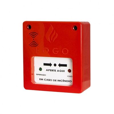 Acionador Manual Com Sirene 12v-24v Convencional Segurimax