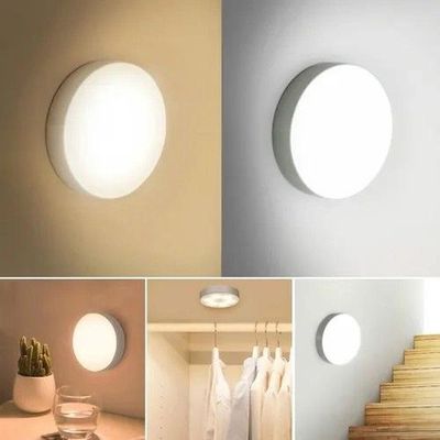 Luminária Recarregável Led Sem Fio Sensor Presença Carregamento Usb