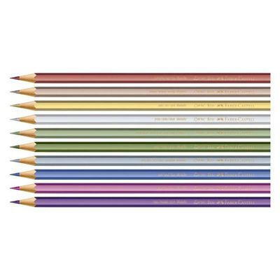 Lápis De Cor Ecolápis 120410g 10 Cores Metallic - Faber Castell