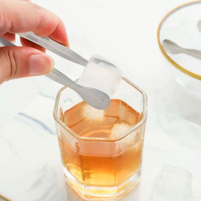 Pegador Frios Gelo Açucar Mini Pinça Inox Bar Buffet 10un
