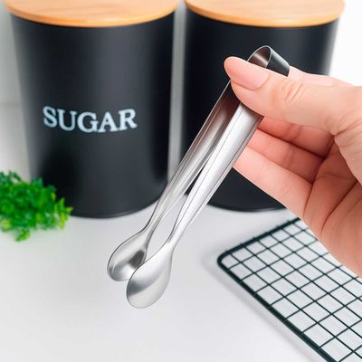 Pegador Frios Gelo Açucar Mini Pinça Inox Bar Buffet 10un