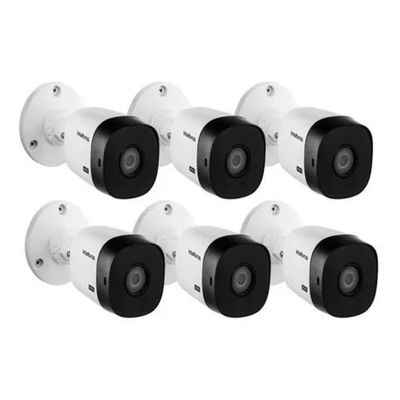 Kit 6 Cameras Intelbras 1120 Bullet Hd 720p Hdcvi Externa