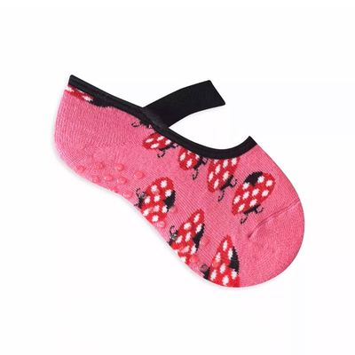 Kit 6 pares meia antiderrapante algodão infantil menina P