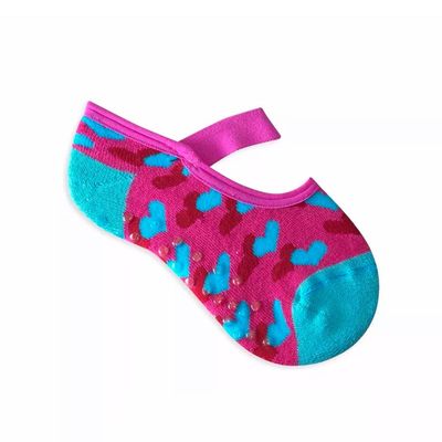 Kit 6 pares meia antiderrapante algodão infantil menina P