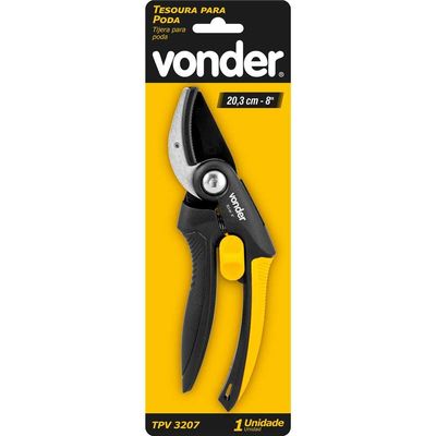 Tesoura Para Poda 8" Bico Curvo Tp3207 Vonder