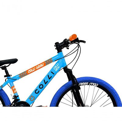 Bicicleta Grau Aro 26 21 Marchas Colli Azul Claro