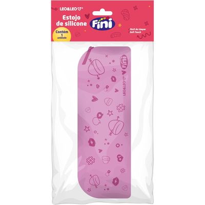 ESTOJO RETANGULAR DE SILICONE FINI - COR SORTIDO - LEO & LEO