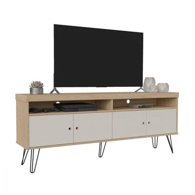 Rack Liberty Carvalho/Off White para até 60" Artely