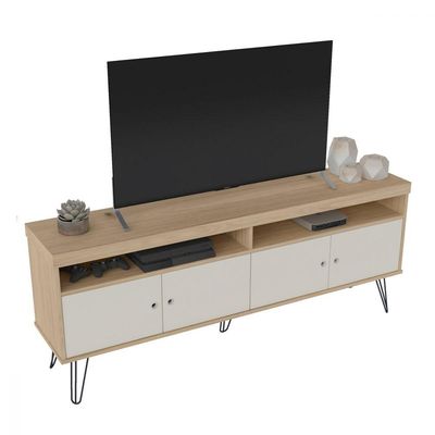 Rack Liberty Carvalho/Off White para até 60" Artely