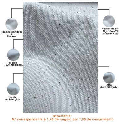 Tecido Linho Cru Para Poltrona Puff Cabeceira Estofados Decoração T02 Metro - Lyam Decor