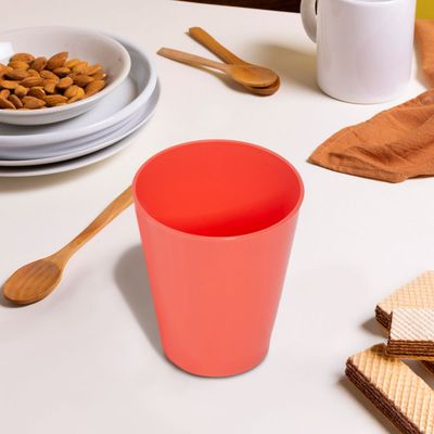 Copo Fresc Redondo 350ml Coral em Polipropileno