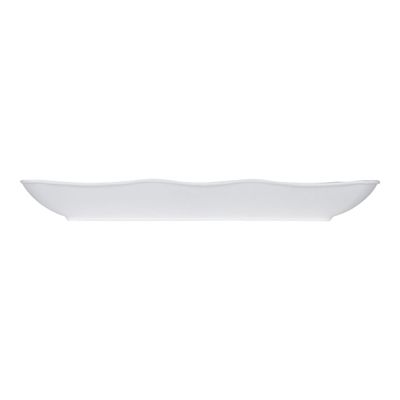 Prato Para Sushi Retangular 11,5x19,5 Branco em Polipropileno