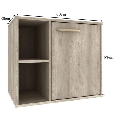Balcão Gabinete Suspenso Para Banheiro 60 cm Com 01 Porta Anne B06 Barrique - Lyam Decor