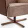 Kit 02 Poltronas Decorativas Base X Giratória Isabella D02 Corano Cipatex C-01 E Veludo Bege Escuro D-68 - Lyam Decor
