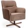 Kit 02 Poltronas Decorativas Base X Giratória Isabella D02 Corano Cipatex C-01 E Veludo Bege Escuro D-68 - Lyam Decor