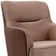 Kit 02 Poltronas Decorativas Base X Giratória Isabella D02 Corano Cipatex C-01 E Veludo Bege Escuro D-68 - Lyam Decor