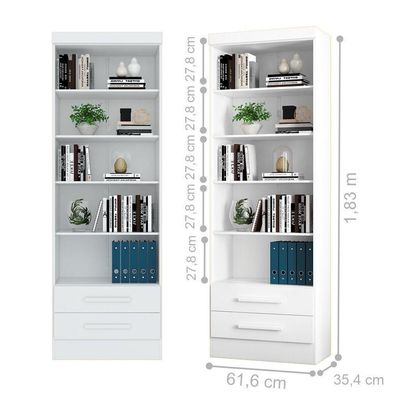 Livreiro Lakewood Branco