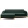 Sofá 4 Lugares Com Chaise Esquerdo 265cm Verde Musgo