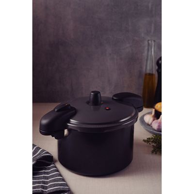 Panela de Pressão Tramontina Valência Black 7 L 24 cm em Alumínio com Revestimento Cerâmico