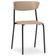 Kit 02 Cadeiras Fixa Base Preta Empilhável Bit  F02 Nude - Lyam Decor