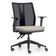 Cadeira de Escritório Giratória Diretor Flow F02 Base Preta Sintético Bege - Lyam Decor