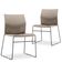 Kit 04 Cadeiras Fixa Base Preta Empilhável Connect F02 Nude - Lyam Decor