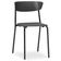 Kit 04 Cadeiras Fixa Base Preta Empilhável Bit F02 Preto - Lyam Decor