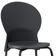 Kit 04 Cadeiras Fixa Base Preta Luna F02 Preto - Lyam Decor