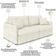 Sofá Cama Retrátil Para Sala de Estar 214cm Una K01 Bouclê Cru - Lyam Decor