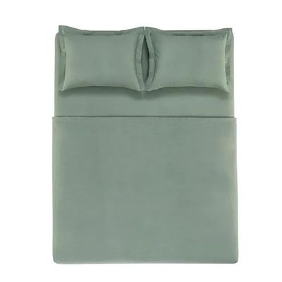 Jogo Cama King 4 Pcs Algodão 180 Fios Liss Karsten Branco