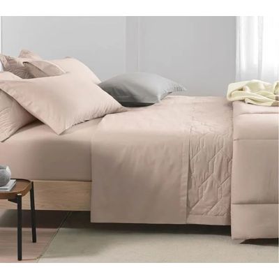 Jogo Cama King 4 Pcs Algodão 180 Fios Liss Petala Karsten