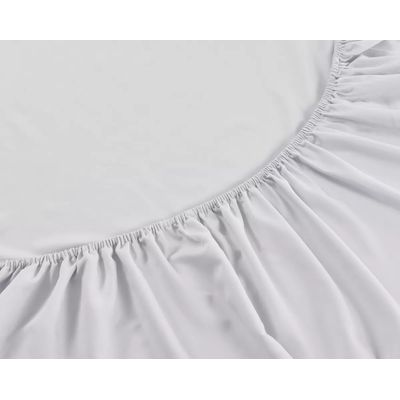 Jogo Cama Queen 4 Pç Poliéster Toque de Seda Branco Jolitex