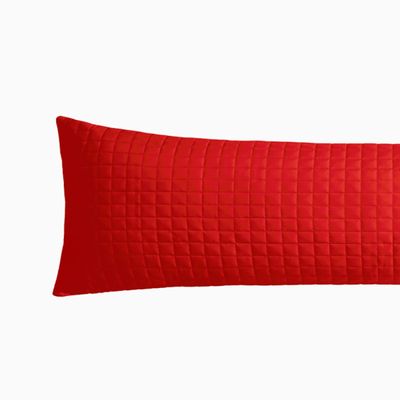 Porta Travesseiro Abraço Plaza 50cmx150cm Vermelho Lavive