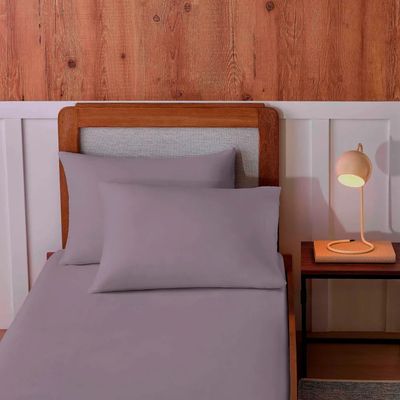 Lencol Solteirão com Elastico Malha Lilas Sul Brasil