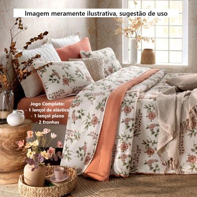 Jogo Lencol King 4 Pcs Malha Premium Giardino Sul Brasil