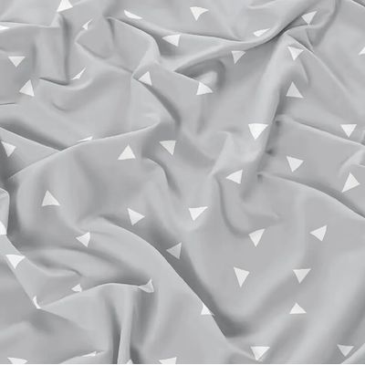 Jogo Cama Solteiro 3 Pc Toque de Seda Triangulos Jolitex
