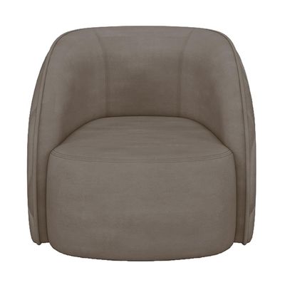 Poltrona Decorativa Para Sala Living Olimpo M03 Veludo Bege Escuro - Lyam Decor