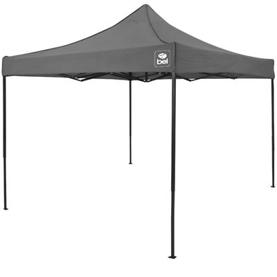 Tenda Gazebo Dobrável Pagoda 3m x 3m Oxford Cinza Bel 3m x 3m