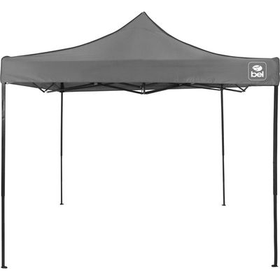 Tenda Gazebo Dobrável Pagoda 3m x 3m Oxford Cinza Bel 3m x 3m