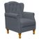 Kit 02 Poltronas Decorativas Para Sala de Estar Yara P02 Suede Cinza - Lyam Decor
