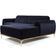 Sofá 4 Lugares Com Chaise Molino 265 Cm Azul Marinho C-287