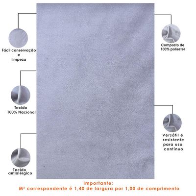 Tecido Suede Rosê Para Poltrona Puff Cabeceira Estofados Decoração T02 Metro - Lyam Decor